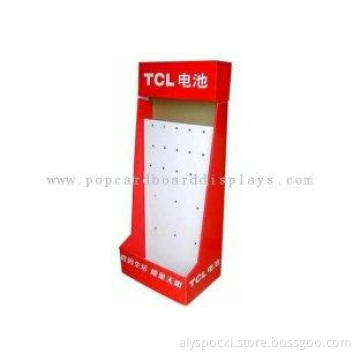 Cardboard display with hooks cardboard pop displays storage